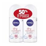 Ficha técnica e caractérísticas do produto Desodorante Roll On Nivea Dry Feminino 2 Und 50% Off