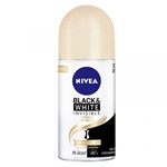 Ficha técnica e caractérísticas do produto Desodorante Roll On Nivea Invisible Black White Toque de Seda 50ml - Nívea