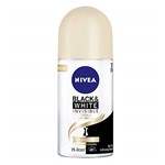 Ficha técnica e caractérísticas do produto Desodorante Roll On Nivea Invisible Black & White Toque de Seda 50ml
