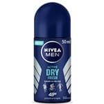 Ficha técnica e caractérísticas do produto Desodorante Roll On Nivea Men Active Dry Fresh 50ml