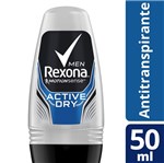 Ficha técnica e caractérísticas do produto Desodorante Roll-on Rexona 50ml Masculino Active Unit