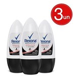Desodorante Roll On Rexona Feminino Antibacterial Invisible Leve 3 Pague 2