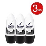 Ficha técnica e caractérísticas do produto Desodorante Roll On Rexona Invisible Feminino 50ml Leve 3 Pague 2