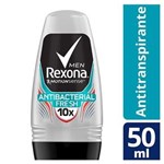 Ficha técnica e caractérísticas do produto Desodorante Roll On Rexona Masculino Antibacterial Fresh 50ml