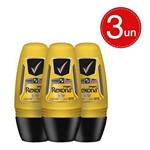 Desodorante Roll On Rexona V8 Masculino Amarelo 50ml Leve 3 Pague 2