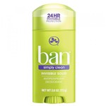 Ficha técnica e caractérísticas do produto Desodorante Sólido Ban - Simply Clean
