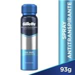 Ficha técnica e caractérísticas do produto Desodorante Spray Antitranspirante Gillette Cool Wave 93g DES AER GILLETTE 93G COOL WAVE