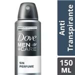 Ficha técnica e caractérísticas do produto Desodorante Spray Dove Men Care Sin Perfume 150 Ml