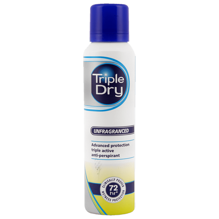 Ficha técnica e caractérísticas do produto Desodorante Spray Triple Dry 150ml, Antitranspirante