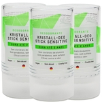 Ficha técnica e caractérísticas do produto Desodorante Stick Kristall Sensitivo Vegano 120g Kit com 3