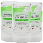 Ficha técnica e caractérísticas do produto Desodorante Stick Kristall Sensitivo Vegano 120g Kit com 3 - Alva
