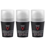 Ficha técnica e caractérísticas do produto Desodorante Vichy Homme Controle Extremo Dermatológico 03un