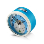 Ficha técnica e caractérísticas do produto Despertador com luz noturna silenciosa varredura viagem cabeceira Tabletop Alarm Clock