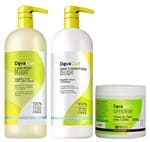 Deva Curl Delight Low Poo Shampoo (1000ml), Condicionador (1000ml) e Super Cream (500ml)