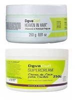 Ficha técnica e caractérísticas do produto Deva Curl Heaven In Hair 250g e Deva Curl Supercream 250g