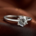 Ficha técnica e caractérísticas do produto Dia dos Namorados Diamante Anel personalizado Diamond Ring 13