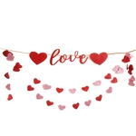 Ficha técnica e caractérísticas do produto Summer Dia dos namorados Shimmer Powder LOVE Wedding Banner Propor Decoração Decoração Banner