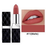 Ficha técnica e caractérísticas do produto Diamante brilhante do batom Mulheres Matte Lip Nude Waterproof Glitter Lipstick