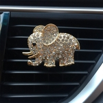 Ficha técnica e caractérísticas do produto Amyove Lovely gift Diamante Elephant Car saída Decoração Perfume Clipe Car (Perfume Random)