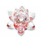 Ficha técnica e caractérísticas do produto Diamante Flor de Lotus Joia de Cristal Foto Unha Vermelho