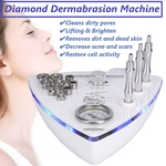 Ficha técnica e caractérísticas do produto Diamante Microdermoabrasão Dermoabrasão Pele Facial Peel Vácuo Máquina de Beleza