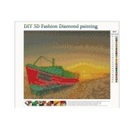 Ficha técnica e caractérísticas do produto Diamonds DIY cheio de diamantes Diamonds Mar Boat Q241 Moda bordado