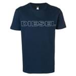 Ficha técnica e caractérísticas do produto Diesel Camiseta com Estampa de Logo - Azul