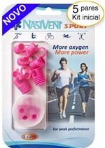 Ficha técnica e caractérísticas do produto Dilatador Nasal Nasivent Sport (pink) - Mais Energia