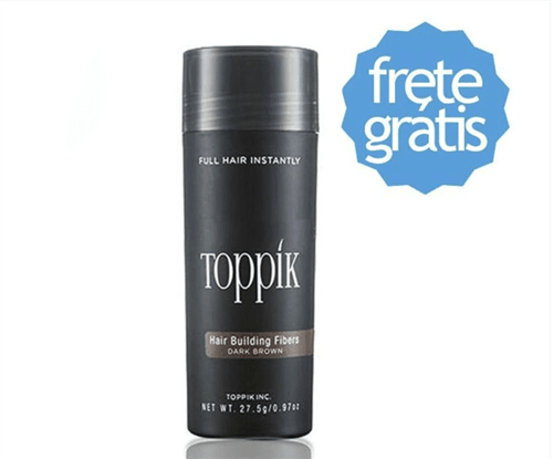 Ficha técnica e caractérísticas do produto Disfarce para Calvície Toppik Hair 27.5G - Castanho Escuro
