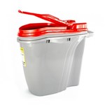 Ficha técnica e caractérísticas do produto Dispenser Home / Porta Ração Plast Pet 25L - Vermelho
