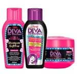 Ficha técnica e caractérísticas do produto Diva de Cachos Soft Poo Niely - Shampoo + Condicionador + Tratamento Kit