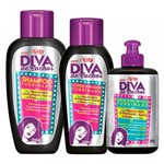 Ficha técnica e caractérísticas do produto Diva de Cachos Turbinado Niely - Shampoo + Condicionador + Creme para Pentear