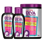 Ficha técnica e caractérísticas do produto Diva de Cachos Turbinado Niely - Shampoo + Condicionador + Tratamento Kit