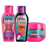Ficha técnica e caractérísticas do produto Diva de Crespo Soft Poo Niely - Shampoo + Condicionador + Tratamento Kit