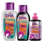 Ficha técnica e caractérísticas do produto Diva de Crespo Turbinado Niely - Shampoo + Condicionador + Creme para Pentear Pop Kit