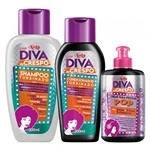 Ficha técnica e caractérísticas do produto Diva de Crespo Turbinado Niely - Shampoo + Condicionador + Creme para Pentear Pop