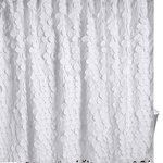 Ficha técnica e caractérísticas do produto DIY Pure White Grande Lace Handmade cortina impermeável Bath Pure feito mão Acessórios de banheiro