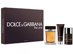 Ficha técnica e caractérísticas do produto Dolce Gabbana The One Men Coffret Perfume - Masculino Edt 100ml + Gel 50ml + Desodorante 75g