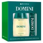 Domini Deo Colônia Phytoderm - Perfume Masculino + Desodorante Spray Kit