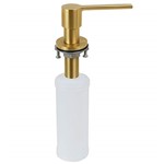 Dosador Dispenser Detergente Sabonete Líquido Gold Inox 350ml