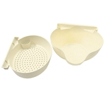 Ficha técnica e caractérísticas do produto Double-Layer lavagem pl¨¢stico Basket Wash Fruit Basket Dish Sink Shelf Decor