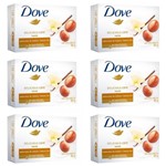 Ficha técnica e caractérísticas do produto Dove Creamy Comfort Karité Baunilha / Vanilla Sabonete 90g (Kit C/06)