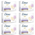 Ficha técnica e caractérísticas do produto Dove Creme e Flor de Peônia Sabonete 90g - Kit com 06