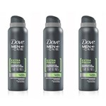 Dove Extra Fresh Desodorante Aerosol Masculino 89g (kit C/03)