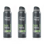Ficha técnica e caractérísticas do produto Dove Extra Fresh Desodorante Aerosol Masculino 89g (Kit C/03)