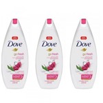 Ficha técnica e caractérísticas do produto Dove Go Fresh Revigorante Sabonete Líquido 250ml (Kit C/03)