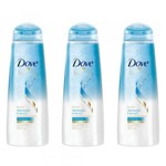 Ficha técnica e caractérísticas do produto Dove Hidratação Intensa Oxigênio Shampoo 400ml (Kit C/03)