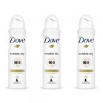 Ficha técnica e caractérísticas do produto Dove Invisible Dry Desodorante Aerosol 89g (Kit C/03)