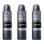 Ficha técnica e caractérísticas do produto Dove Invisible Dry Desodorante Aerosol Masculino 89g (kit C/03)