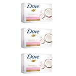 Ficha técnica e caractérísticas do produto Dove Leite de Coco Sabonete 90g - Kit com 03